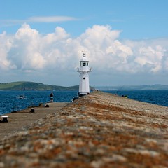 Lighthouse from the harbour wall