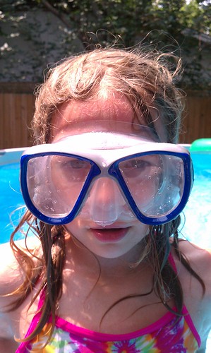 Lauren in her goggles