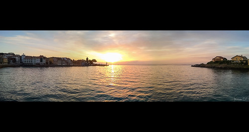 sea costa sunrise landscape coast mar spain phone pano asturias paisaje luanco amanecer teléfono android panorámica gozón samsunggti9003