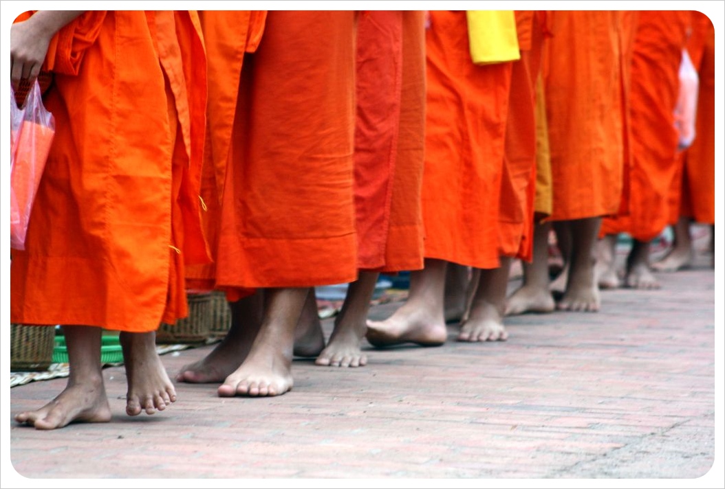 luang prabang monks alms giving