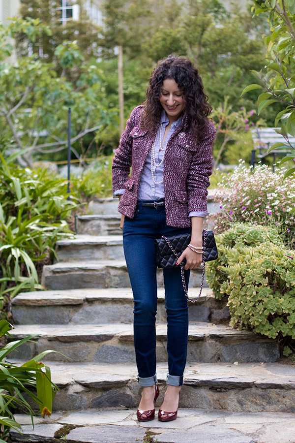Outfit – Pinstripes and Tweed