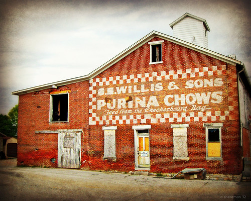old brick mill abandoned sign commerce pennsylvania painted ghost chow signage feed purina lemoyne cumberlandcounty cswillis