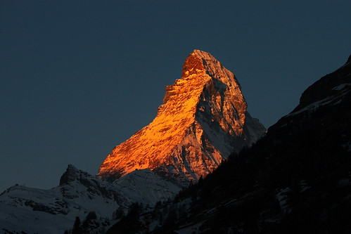 sun mountain snow sunrise switzerland zermatt matterhorn