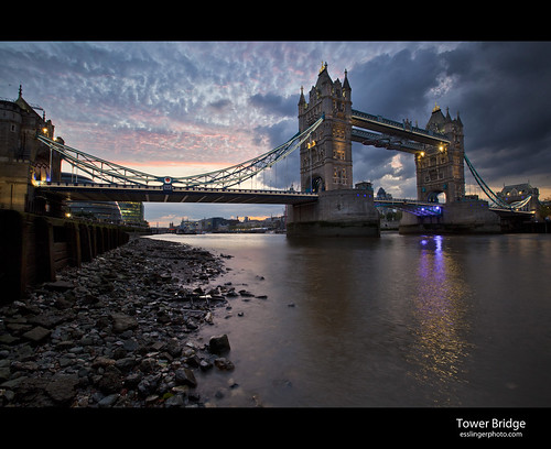 city uk bridge sunset england london tower thames canon river hall exposure cityscape britain dusk great single 5d gherkin mkii esslingerphotocom