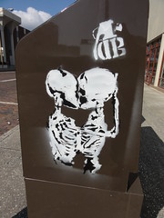 Kissing skeletons