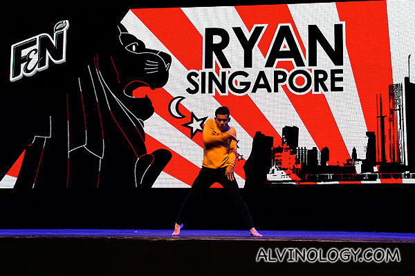 Ryan on stage