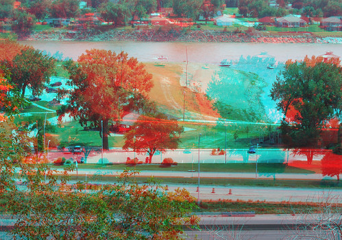 stereoscopic stereophoto 3d anaglyph iowa stereo missouririver siouxcity redcyan 3dimages 3dphoto 3dphotos 3dpictures stereopicture bluffstreet oneyearaftertheflood