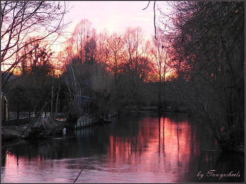 winter sunset river hiver rivière marais byebye coucherdesoleil
