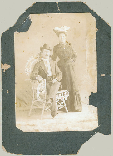 Man and woman with hat