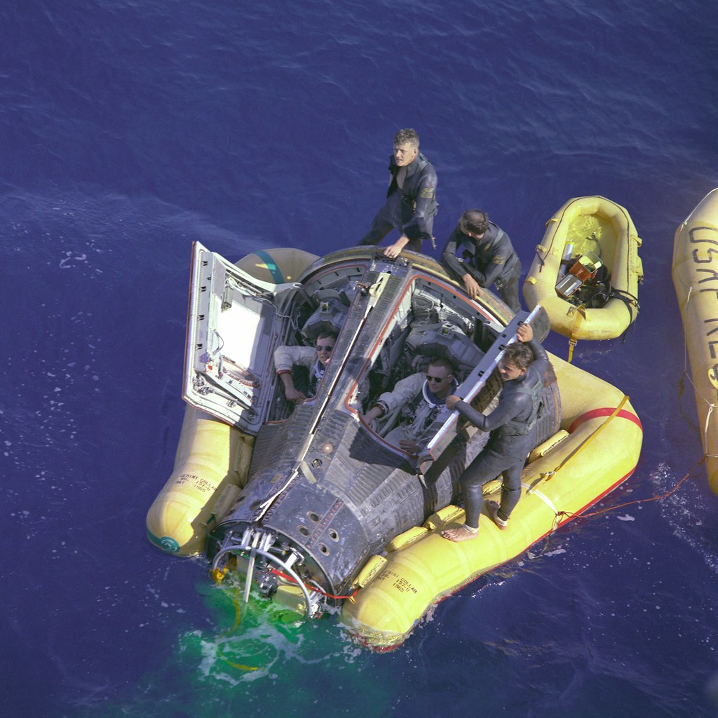 Armstrong and Scott with Hatches Open