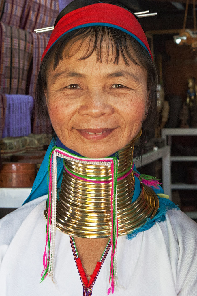 Woman from the Kayan Lahwi tribe, Inle Lake, Myanmar