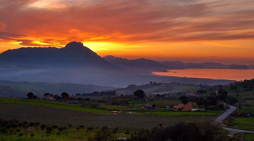 tramonto sicilia collesano montesancalogero