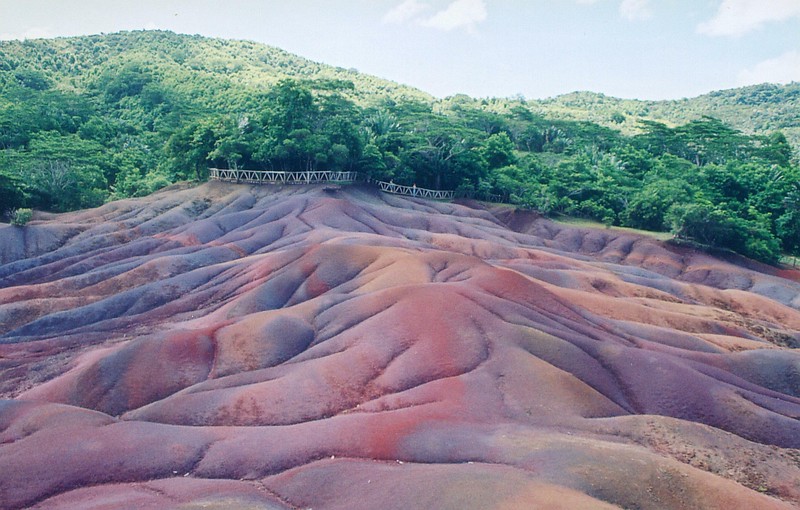 Coloured earths of Chamarel
