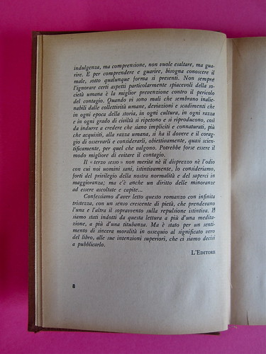 Gore Vidal, La città perversa, Elmo editore 1949. Pag. 7 (part.), 2