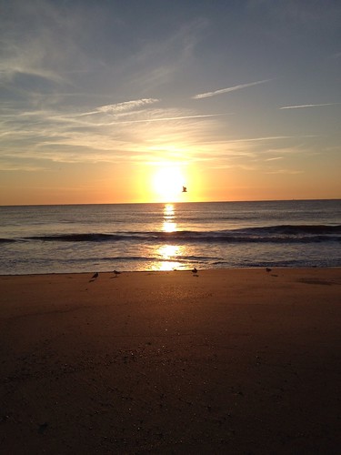 morning beach sunrise easter tybee