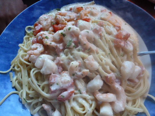 Shrimps and Lobster Linquine - oh my buhay