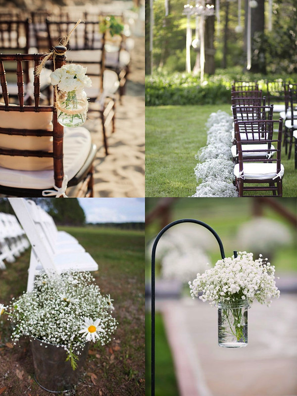 Decoración bodas: flores ceremonia
