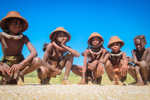 Himba kids in Kaokoland