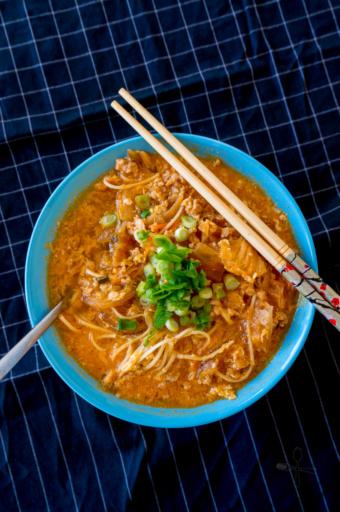 Quick, Easy and Healthy Kimchi Ramen