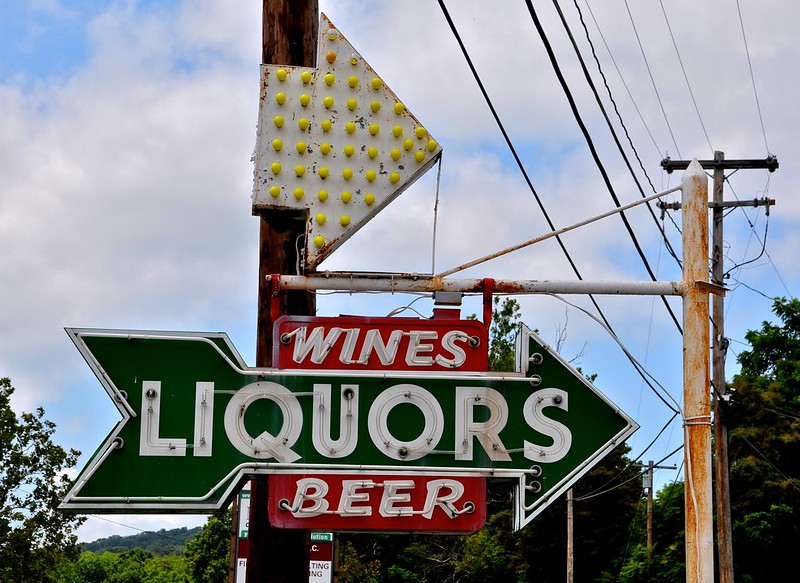 Hi-Way Liquors Vintage Sign