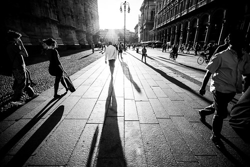 street light sunset people bw milan lines contrast shadows milano perspective 1000 harsh 1000views streetsofmine photovotr