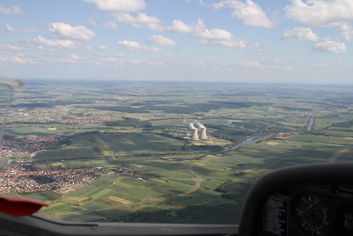 river germany bayern deutschland bavaria aerialview fluss deu luftbild airview kernkraftwerk unterfranken grafenrheinfeld aerialpicture 962012