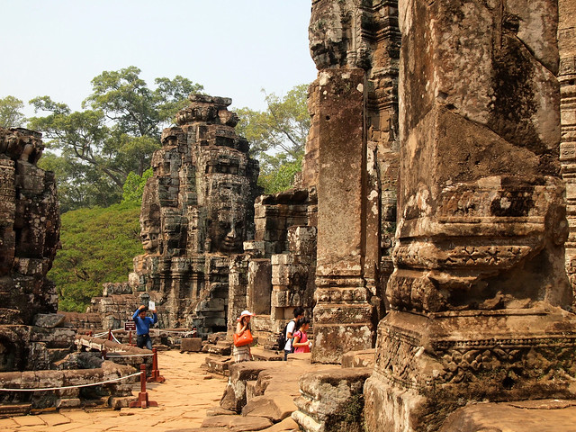 Bayon temple in Angkor, Cambodia