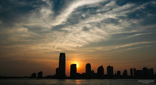 sunset sky newyork skyline clouds skyscraper newjersey sonnenuntergang manhattan himmel wolken hochhaus hochhäuser