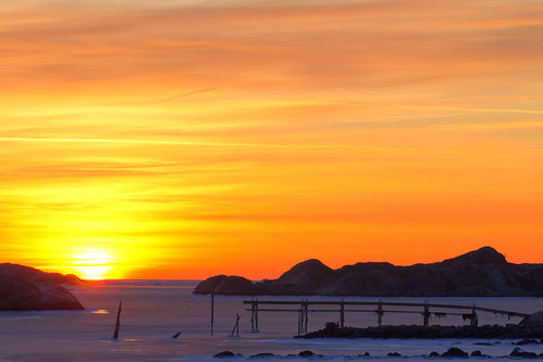 ocean winter sunset sea snow ice göteborg sweden gothenburg sverige hdr archipelago canoneos7d