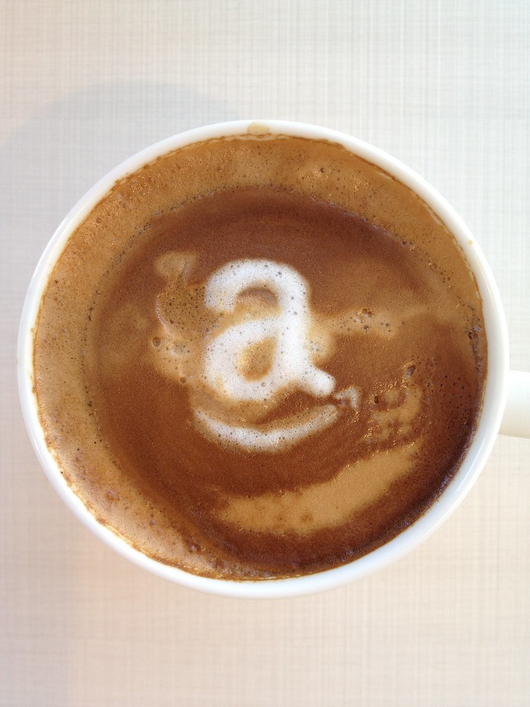 Today's latte, Amazon.