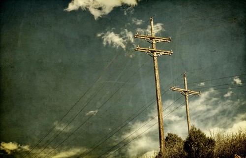 sky clouds canon landscape afternoon trails openspace textured powerpoles kencaryl t1i applesandsisters
