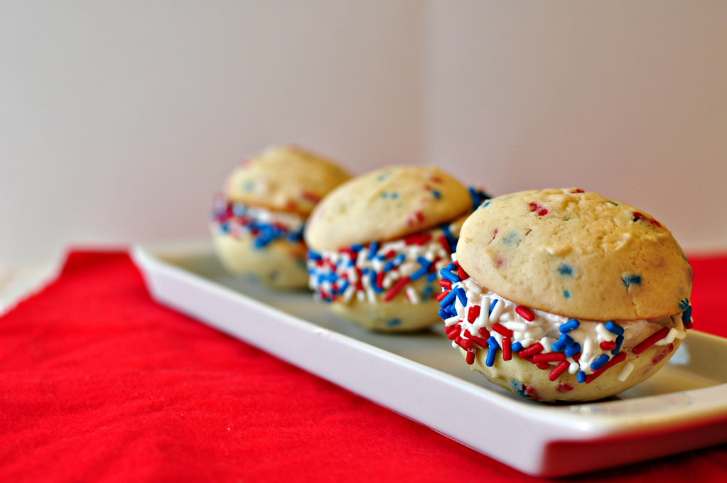 4th of July Funfetti Whoopie Pies