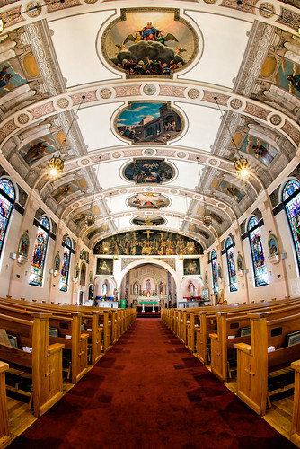 church beautiful painting italian catholic sandiego interior jesus ceiling hdr ourladyoftherosary