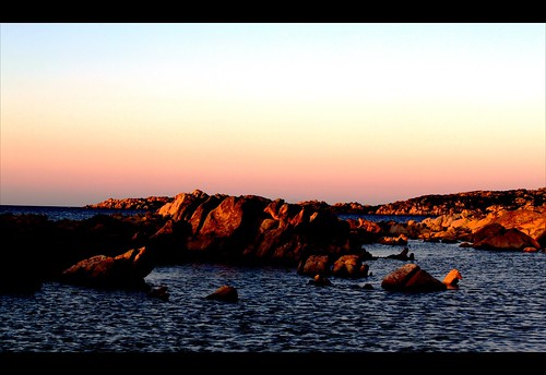 sunset sea summer sun beauty digital canon landscape photography eos reflex rocks sardinia horizon lamaddalena annafrank