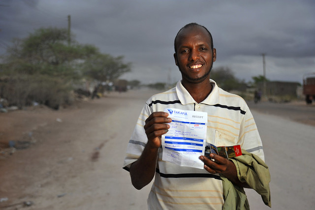 Beneficiary of Takaful insurance payout in Wajir, northern Kenya