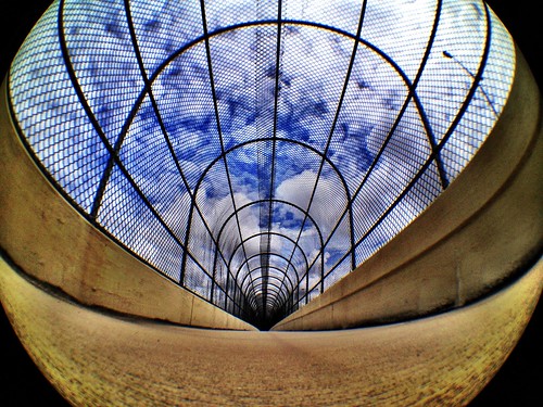 sky streetphotography tunnel bluesky fisheye iphone iphoneography olloclip