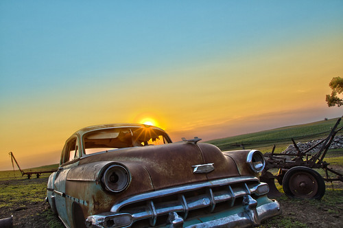 sunset chevy hdr canon7d