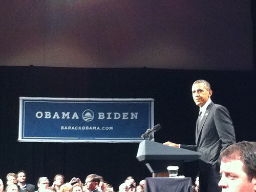 President Obama speaking in Portland