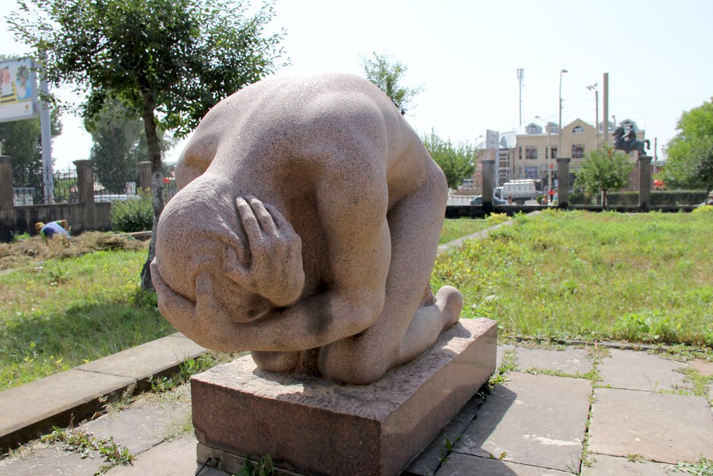 "Sorrow" at the Sergei Merkvrov museum, Gyumri