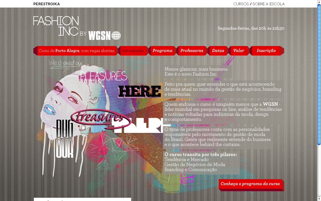 Fashion Inc. 2012 - Hotsite