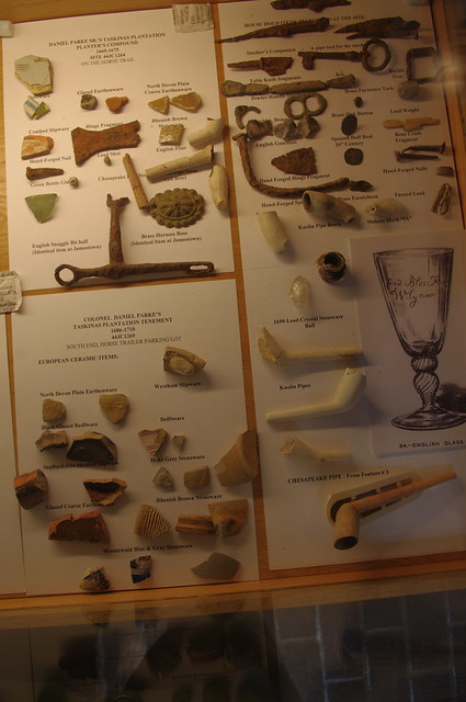 York River State Park has a variety of artifacts that were found in the park on display in the Visitor Center.