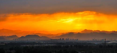 china sunset beijing 北京 中国 日落