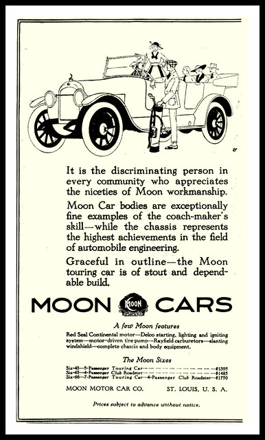 1917 Moon Cars ~ The Moon Motor Car Co., St. Louis, MO | Flickr - Photo Sharing!