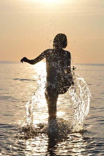 sunset sea summer people beach girl coast mar women latvia backlighting jurmala