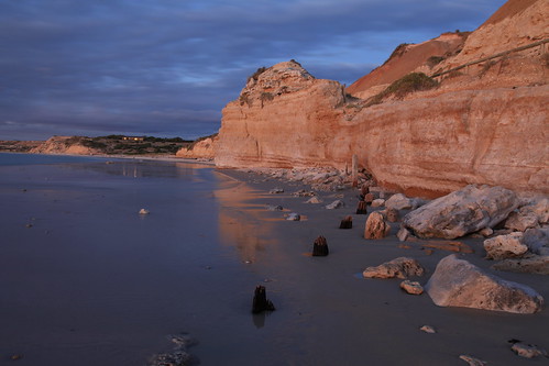 seascape beach dusk cliffs southaustralia portwillunga