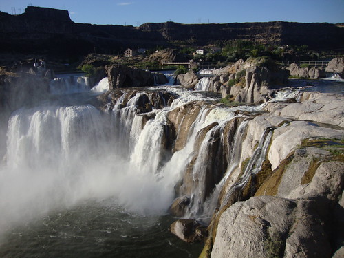 idaho id landscapes shoshonefalls snakeriver twinfallscounty twinfalls waterfalls northamerica unitedstates us