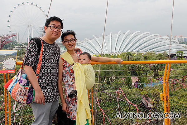 Family photo from atop the OCBC Skyway
