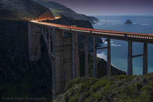 ocean california bridge light night big nikon long exposure pacific trails landmark tokina sur 1224mm bixby d90 mattgranz