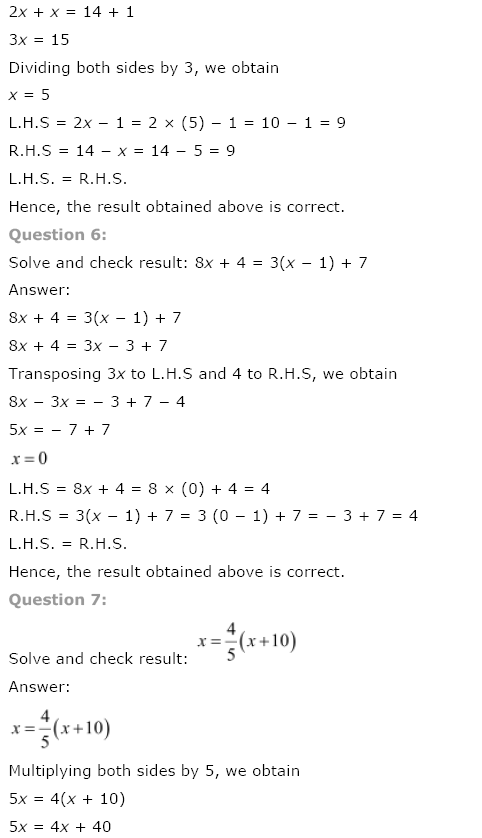 Class 8 NCERT Maths Solutions