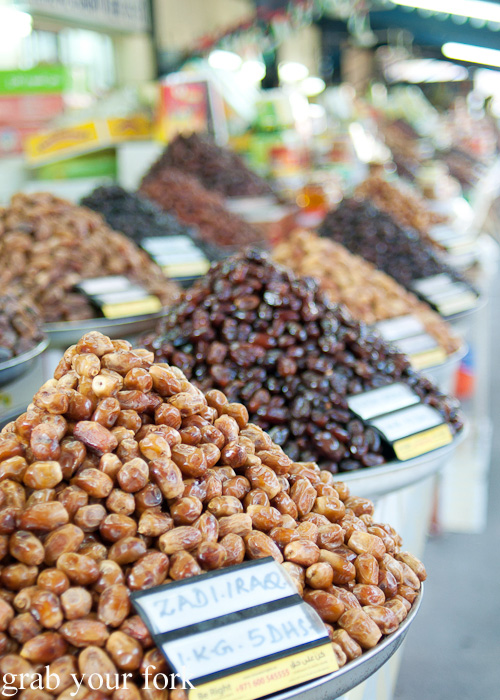 Dates at Al Hamriya Fruit and Vegetable Market next to Dubai Fish Market in Deira